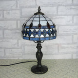 Elegant Tiffany Dome Stained Glass Decor Table Lamp Image - 21