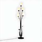 Elegant Tulip-Inspired Multi-Head Metal Floor Lamp Image - 6