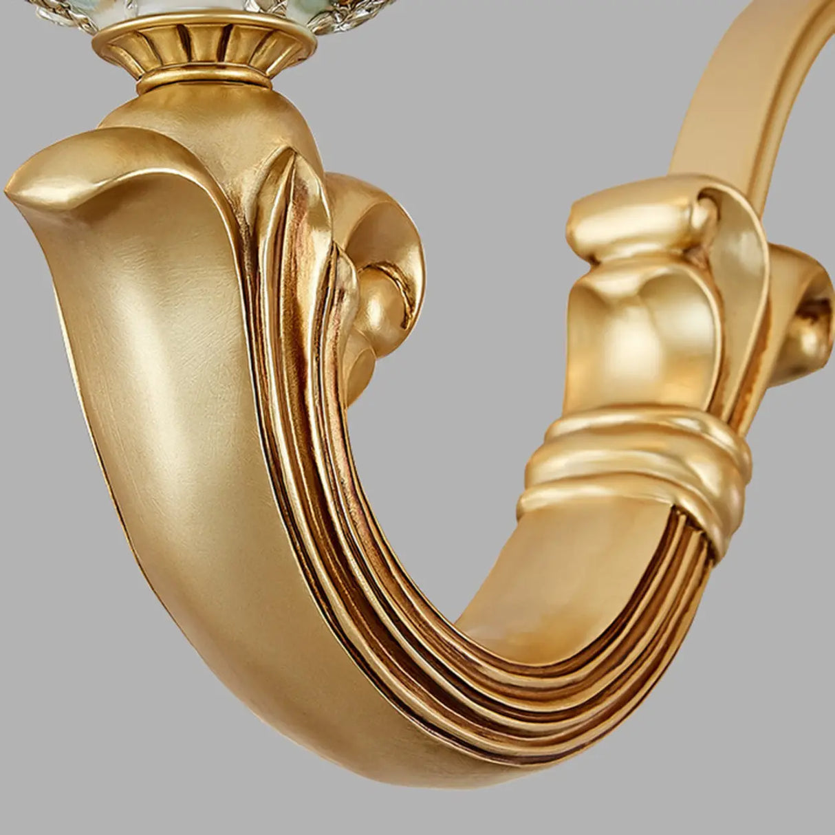 Elegant Vintage Floral Chandelier for Living Room Decor Image - 11