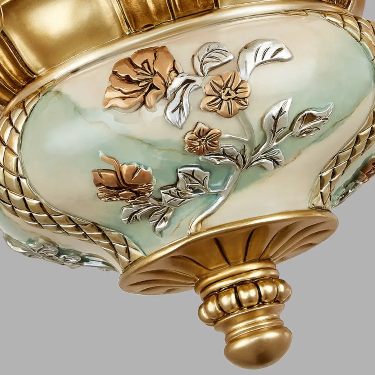 Elegant Vintage Floral Chandelier for Living Room Decor Image - 12