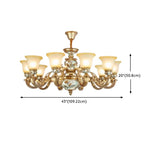 Elegant Vintage Floral Chandelier for Living Room Decor Image - 16