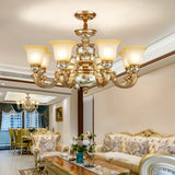 Elegant Vintage Floral Chandelier for Living Room Decor Image - 1