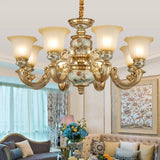 Elegant Vintage Floral Chandelier for Living Room Decor Image - 2