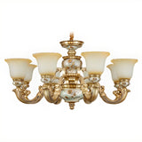 Elegant Vintage Floral Chandelier for Living Room Decor Image - 6