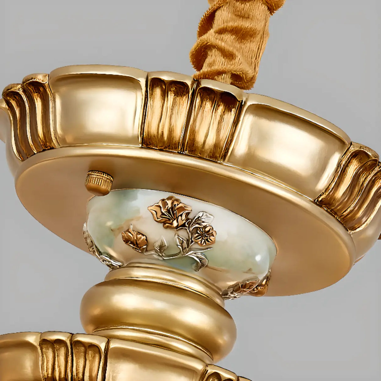 Elegant Vintage Floral Chandelier for Living Room Decor Image - 8