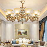 Elegant Vintage Floral Chandelier for Living Room Decor Image - 9