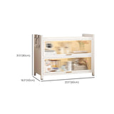 Elegant White Chalk Style Steel Storage Bookcases Image - 17