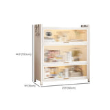 Elegant White Chalk Style Steel Storage Bookcases Image - 21