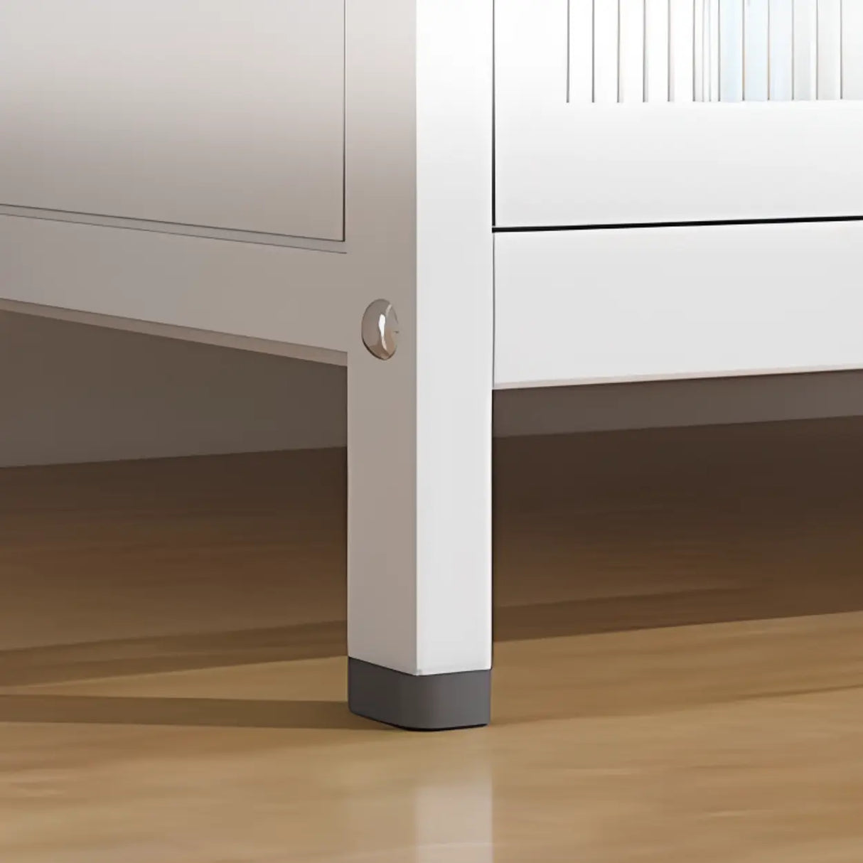 Elegant White Chalk Style Steel Storage Bookcases Image - 9