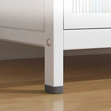 Elegant White Chalk Style Steel Storage Bookcases Image - 9