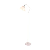 Elegant White Flower-Shaped Living Room Floor Lamp Image - 5