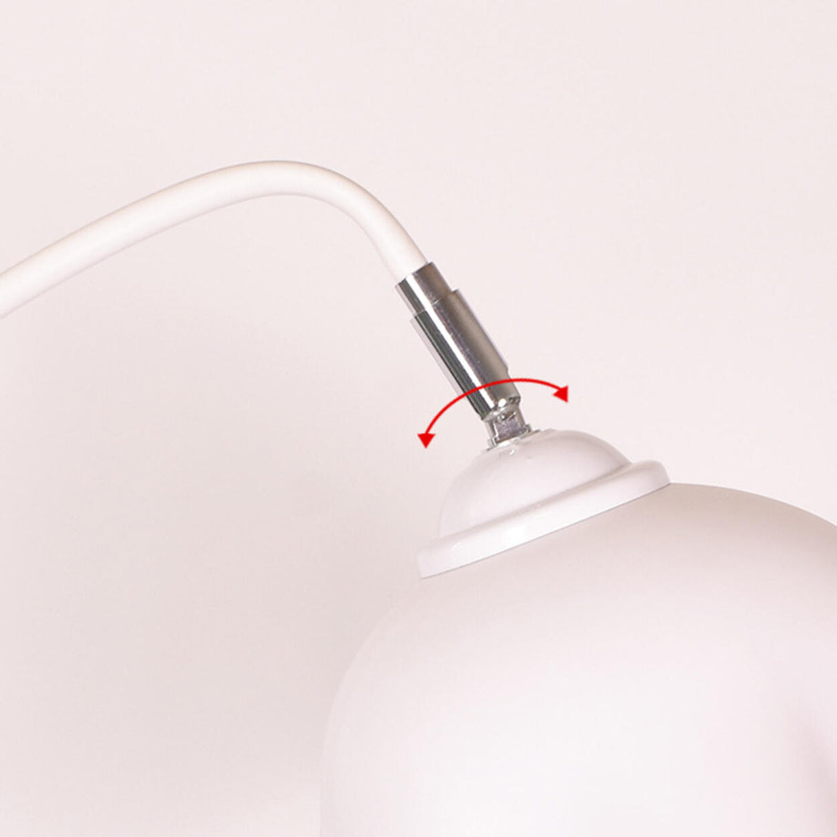 Elegant White Flower-Shaped Living Room Floor Lamp Image - 9
