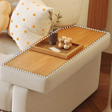 Elegant White Scratch Resistant Fabric Storage Sofa Image - 7