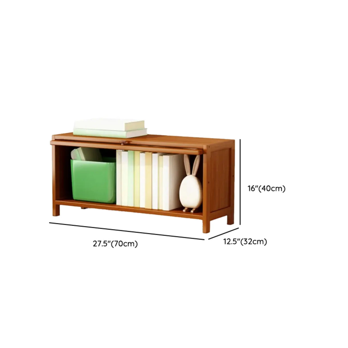 Elegant Wooden Mesh Closed Back Rectangular Bookcases Image - 72