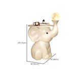 Elephant Shape Resin Wood Kids Nightstand with Light Image - 13