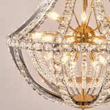 Empire Crystal Gold Sputnik Large Foyer Chandelier Image - 12