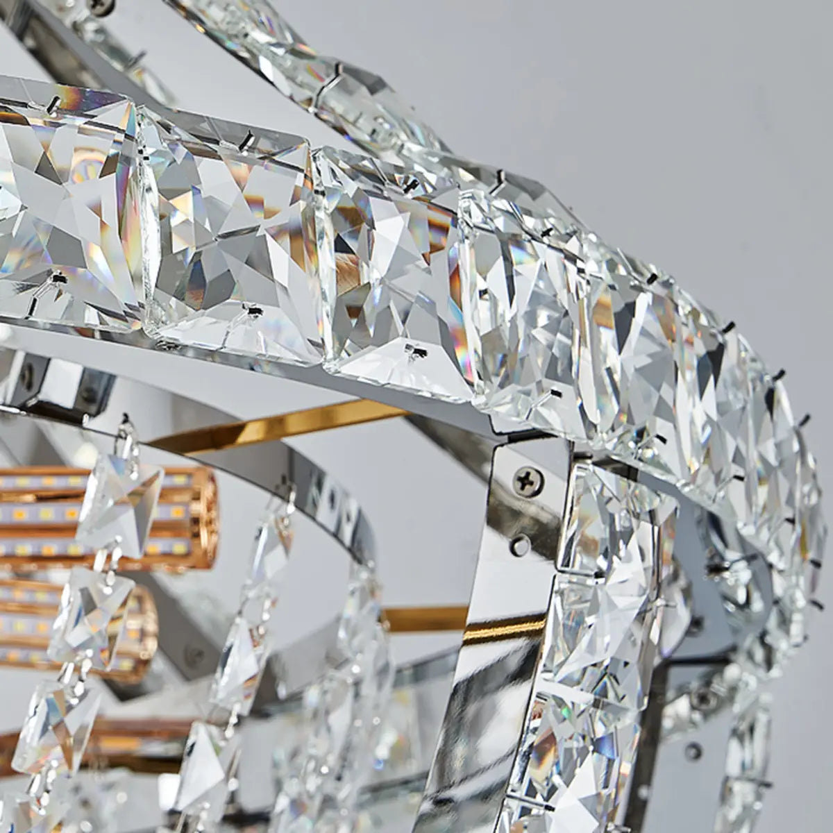 Empire Crystal Gold Sputnik Large Foyer Chandelier Image - 13