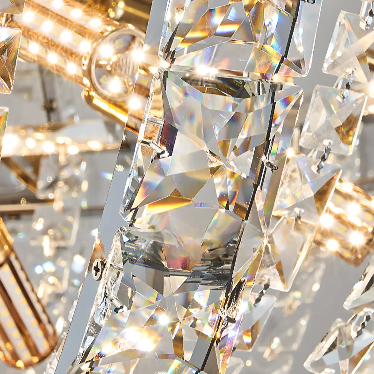 Empire Crystal Gold Sputnik Large Foyer Chandelier Image - 16
