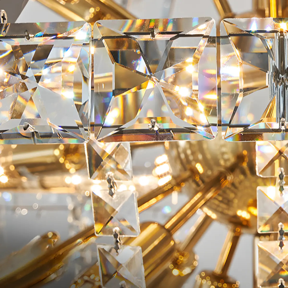 Empire Crystal Gold Sputnik Large Foyer Chandelier Image - 17