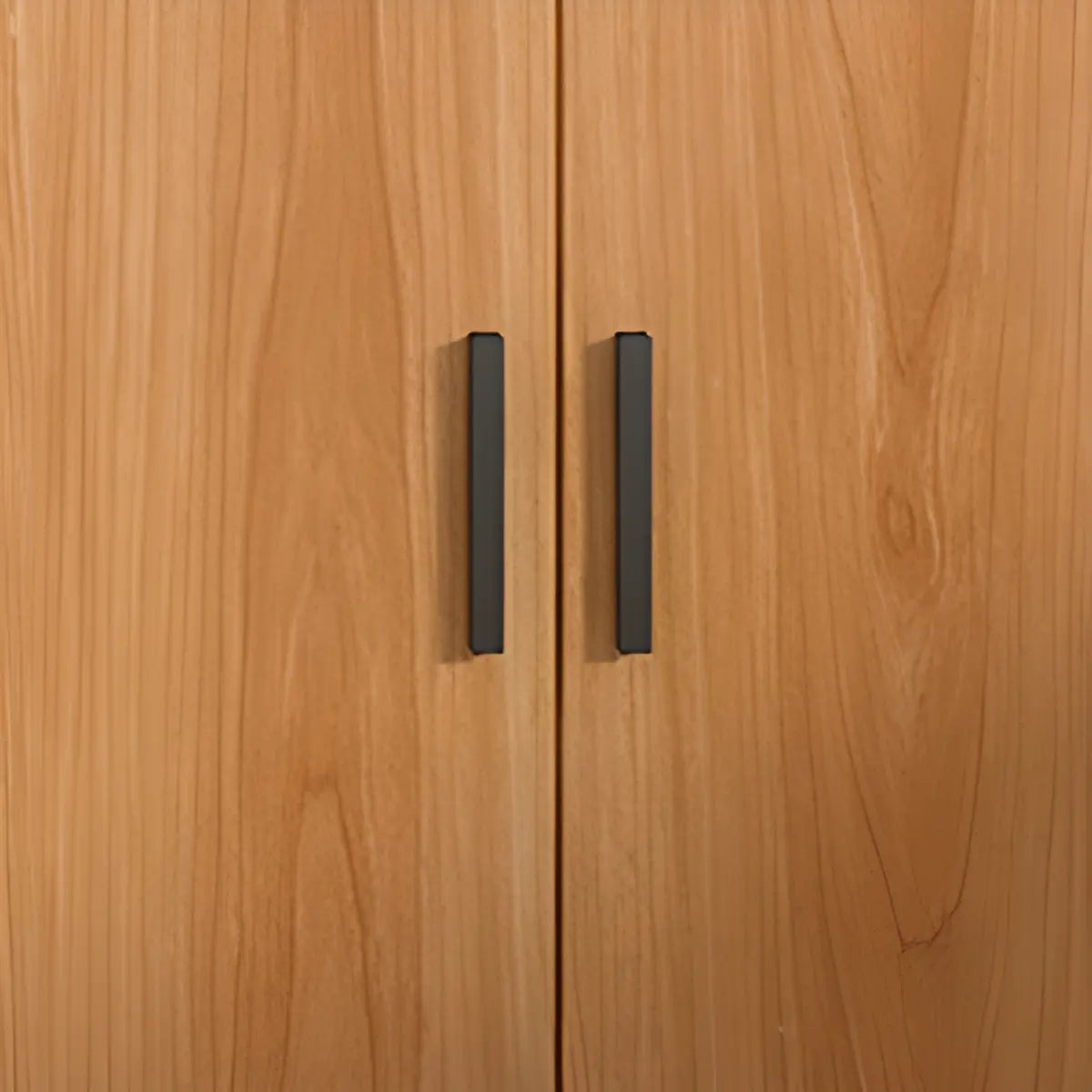 Enclosed Natural Finish Oak Standard Display Cabinet Image - 6