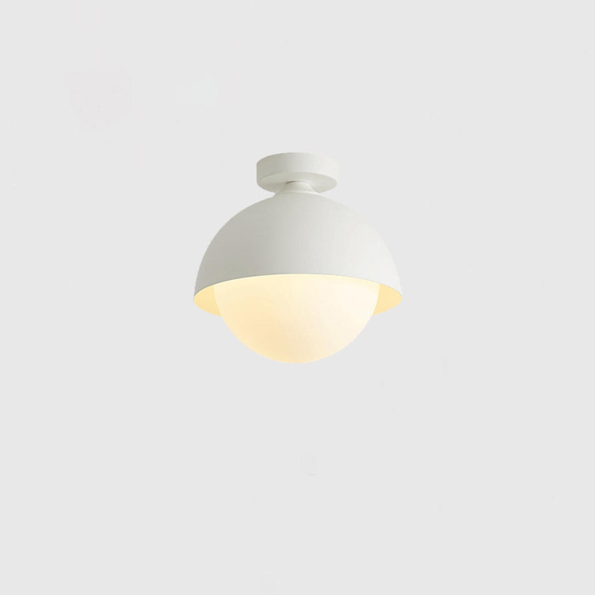 Entrance Mini Black Ball Semi-Flush Mount Ceiling Light Image - 12