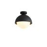 Entrance Mini Black Ball Semi-Flush Mount Ceiling Light Image - 3