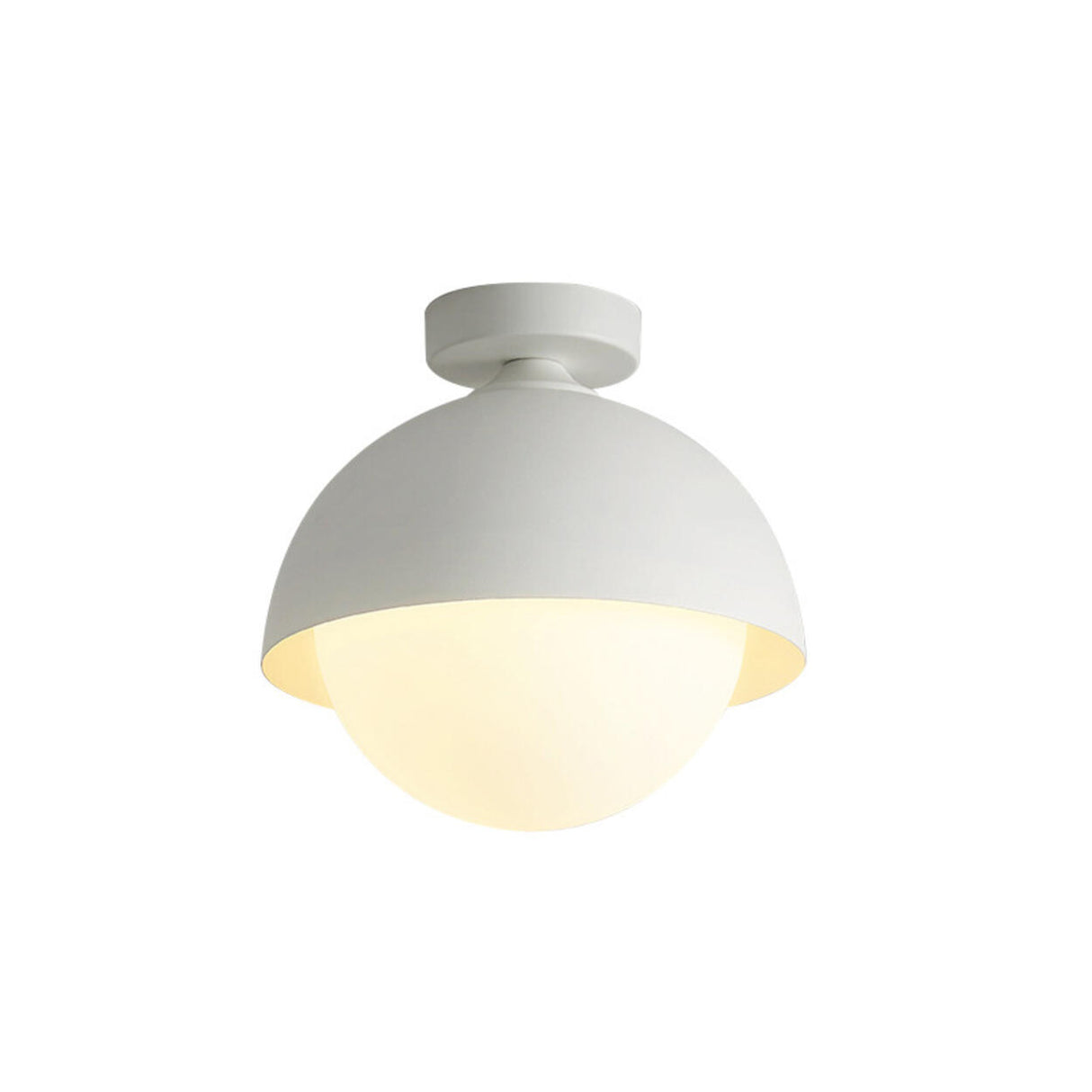 Entrance Mini Black Ball Semi-Flush Mount Ceiling Light Image - 7