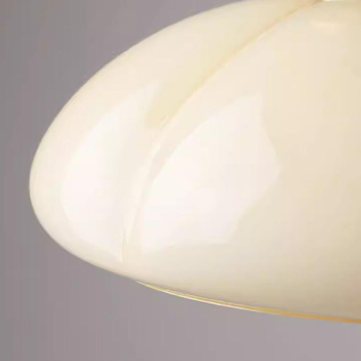Entrance Simple Mini Dome Glass Semi-Flush Mount Light Image - 15