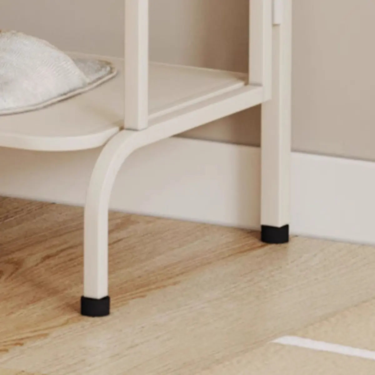 Entryway Black Modern Metal Open Storage Shoe Rack Image - 11