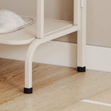 Entryway Black Modern Metal Open Storage Shoe Rack Image - 11