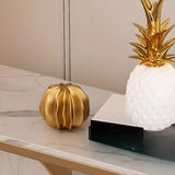 Entryway Half-circle Abstract Marble Gold Console Table Image - 13
