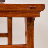 Entryway Oriental Rectangular Wood Brown Console Table Image - 10