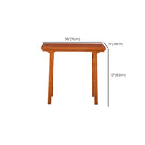 Entryway Oriental Rectangular Wood Brown Console Table #size