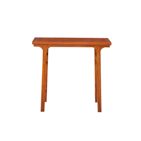 Entryway Oriental Rectangular Wood Brown Console Table Image - 2