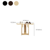 Entryway Rectangle Wooden Console Table with Floor Shelf Image - 11