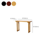 Entryway Rectangular Wood Modern Nut-Brown Console Table Image - 12