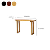 Entryway Rectangular Wood Modern Nut-Brown Console Table Image - 14
