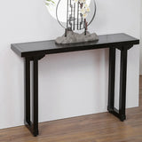 Entryway Rectangular Wood Modern Nut-Brown Console Table Image - 4