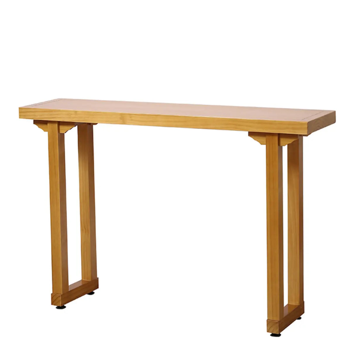 Entryway Rectangular Wood Modern Nut-Brown Console Table Image - 5