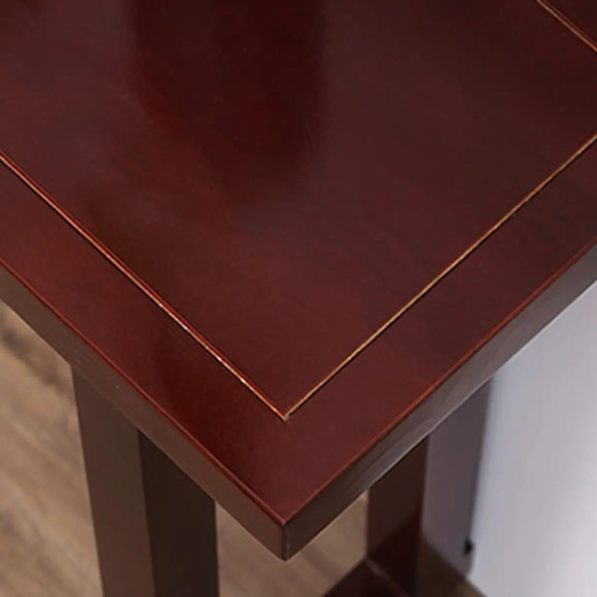 Entryway Rectangular Wood Modern Nut-Brown Console Table Image - 8