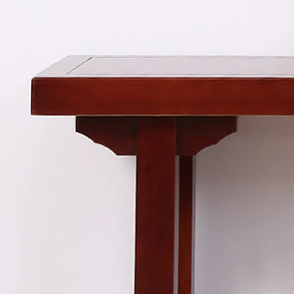 Entryway Rectangular Wood Modern Nut-Brown Console Table Image - 9