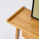 Entryway Trestle Rectangular Wood Nut-Brown Console Table Image - 9