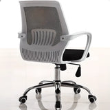 Ergonomic Adjustable Black Swivel Fixed Arms Office Chair Image - 13