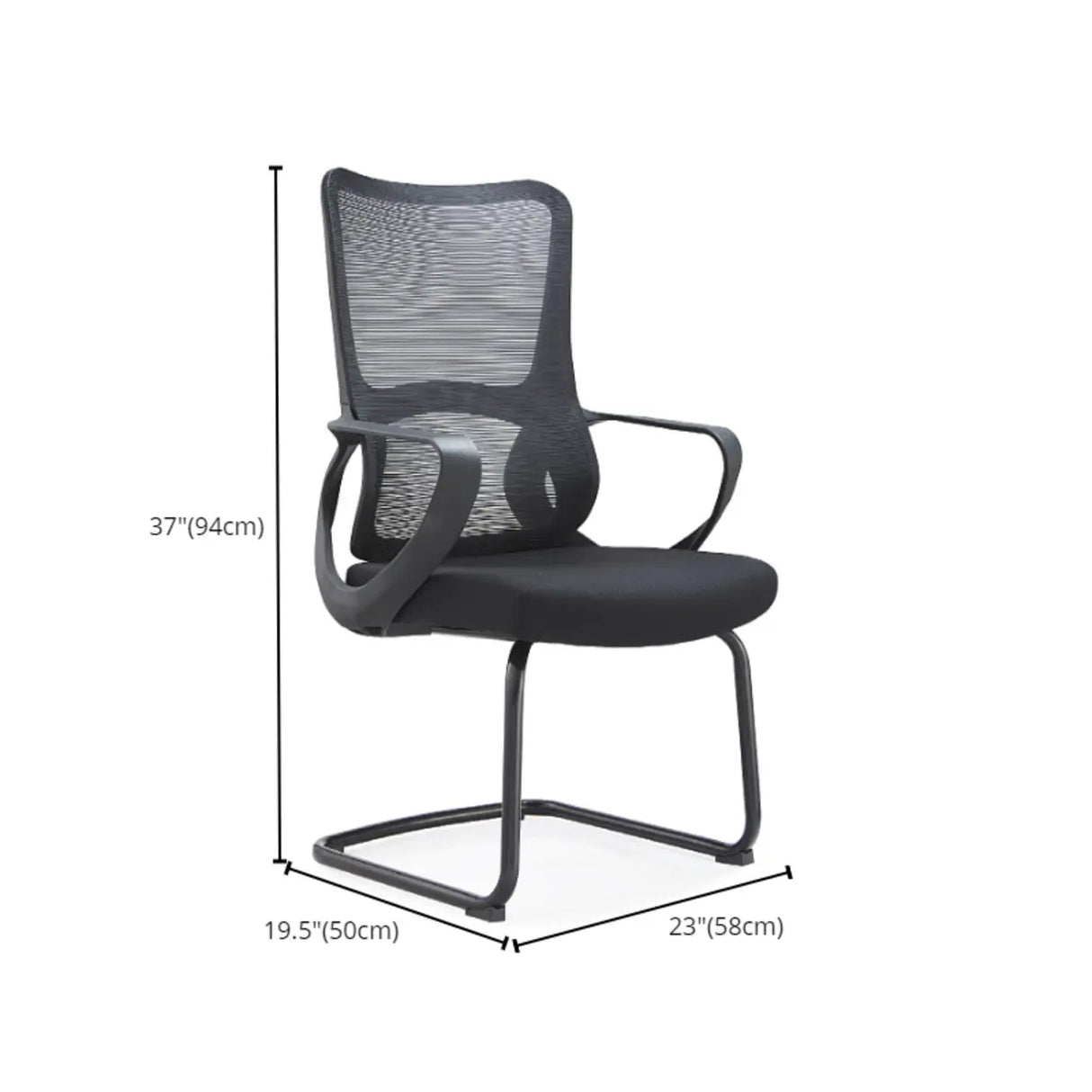 Ergonomic Adjustable Mesh Mid-Back Office Chair with Wheels Image - 9