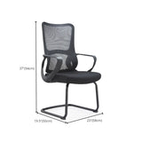 Ergonomic Adjustable Mesh Mid-Back Office Chair with Wheels Image - 9