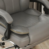 Ergonomic Adjustable Reclining Office Chair with Headrest Image - 15