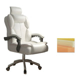 Ergonomic Adjustable Reclining Office Chair with Headrest Image - 32