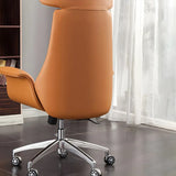Ergonomic Adjustable Swivel Leather Executive Office Chair Image - 14