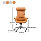 Ergonomic Adjustable Swivel Leather Executive Office Chair #size