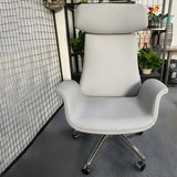 Ergonomic Adjustable Swivel Leather Executive Office Chair Image - 8